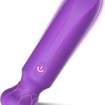Adult Sex Toys Bullet Vibrator G spot Clitoral Rose Sex Toy with 10 Powerful Vibration Modes Vibrating Fully Silicone Waterproof Portable Sex Toy for Women (Purple)